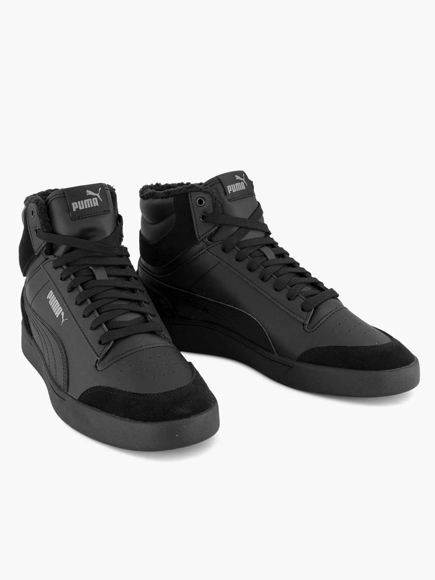 Sneakers | Puma Black Puma Shuffle Mid Fur