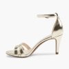 High Heels | Graceland Gold Sandalette Metallic