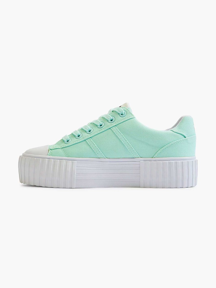 Sneakers | FILA Mint-Colored Canvas Sneaker Platform