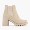 Ankle Boots & Boots | Graceland Beige Ankle Boot Heel