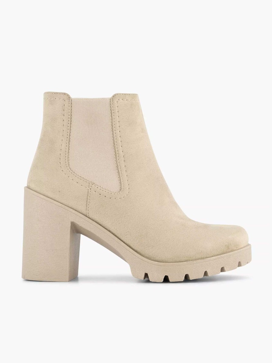 Ankle Boots & Boots | Graceland Beige Ankle Boot Heel