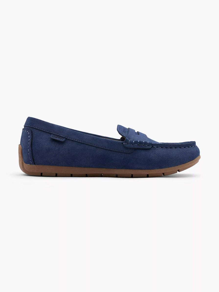 Loafers | Esprit Navy Blue Slip-On