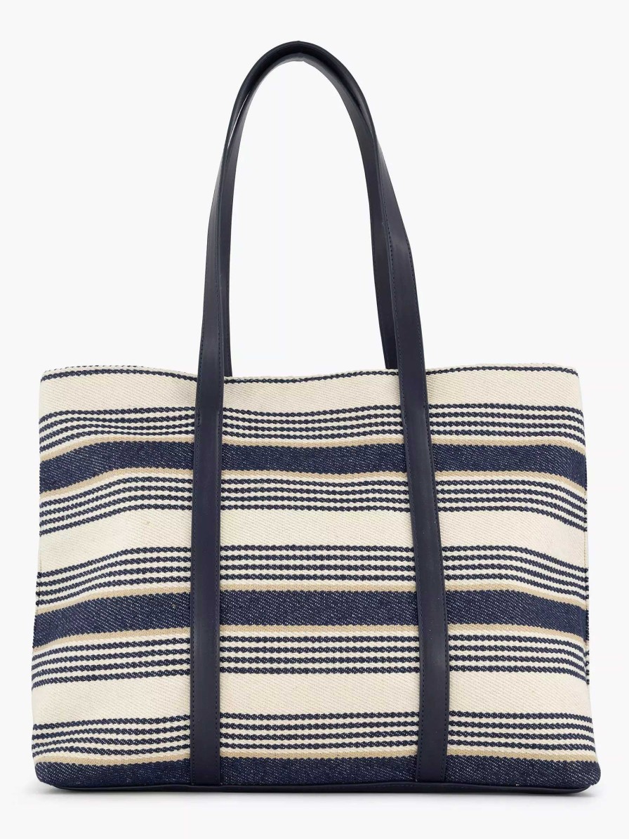 Online Exclusive Accessories | Graceland Blue/White Beach Bag