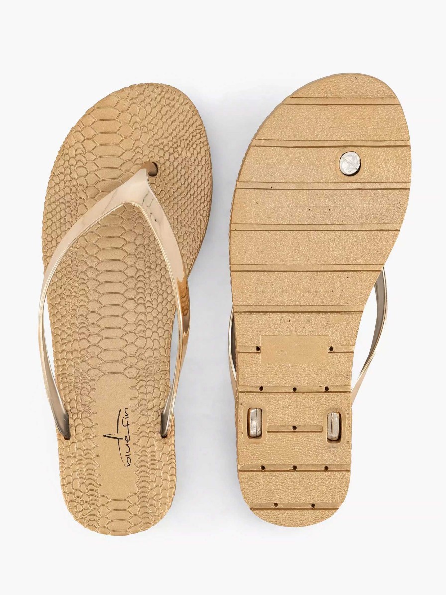 Flip Flops | Blue Fin Golden Flip-Flops