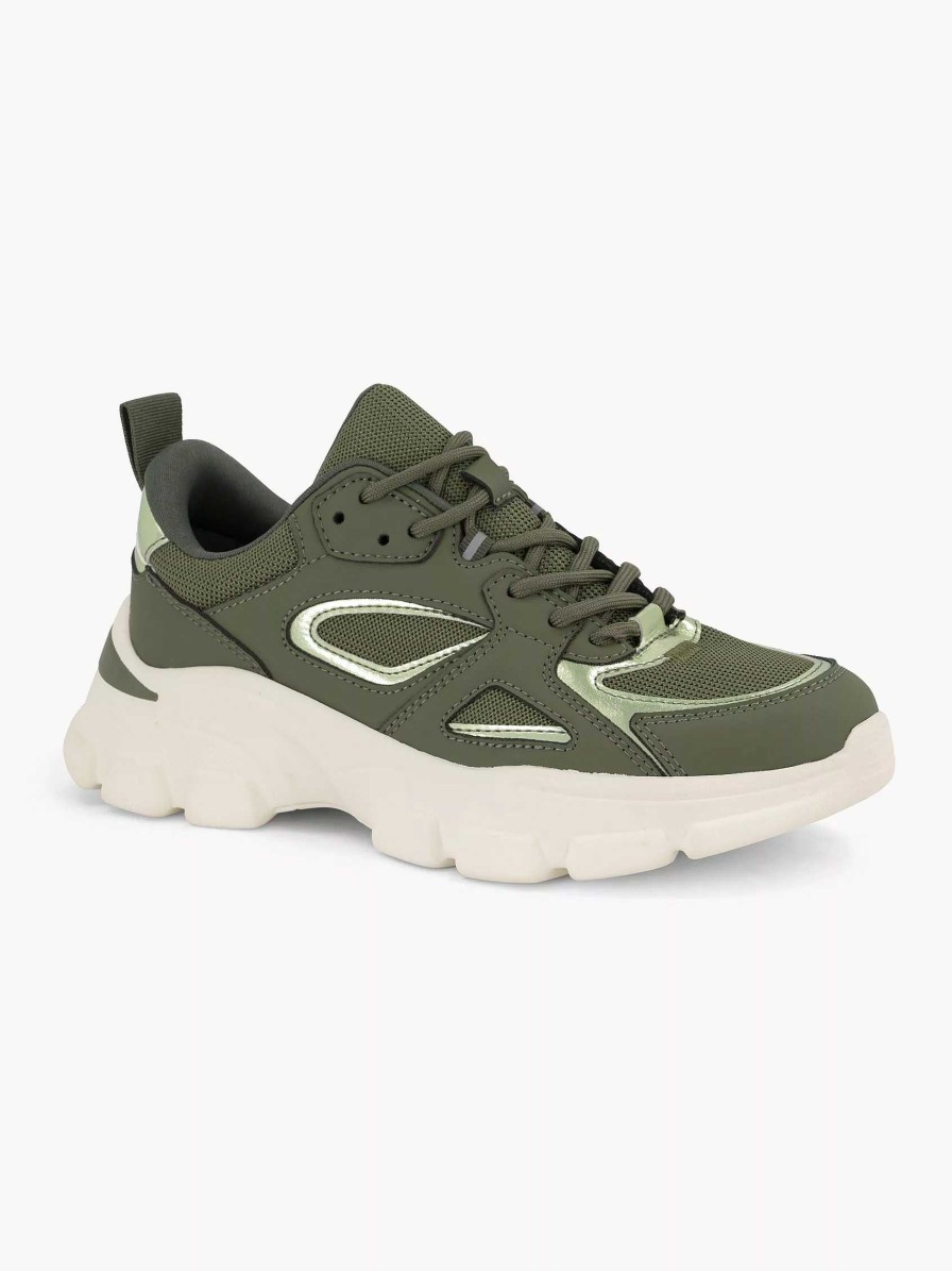 Sneakers | Oxmox Green Chunky Sneaker