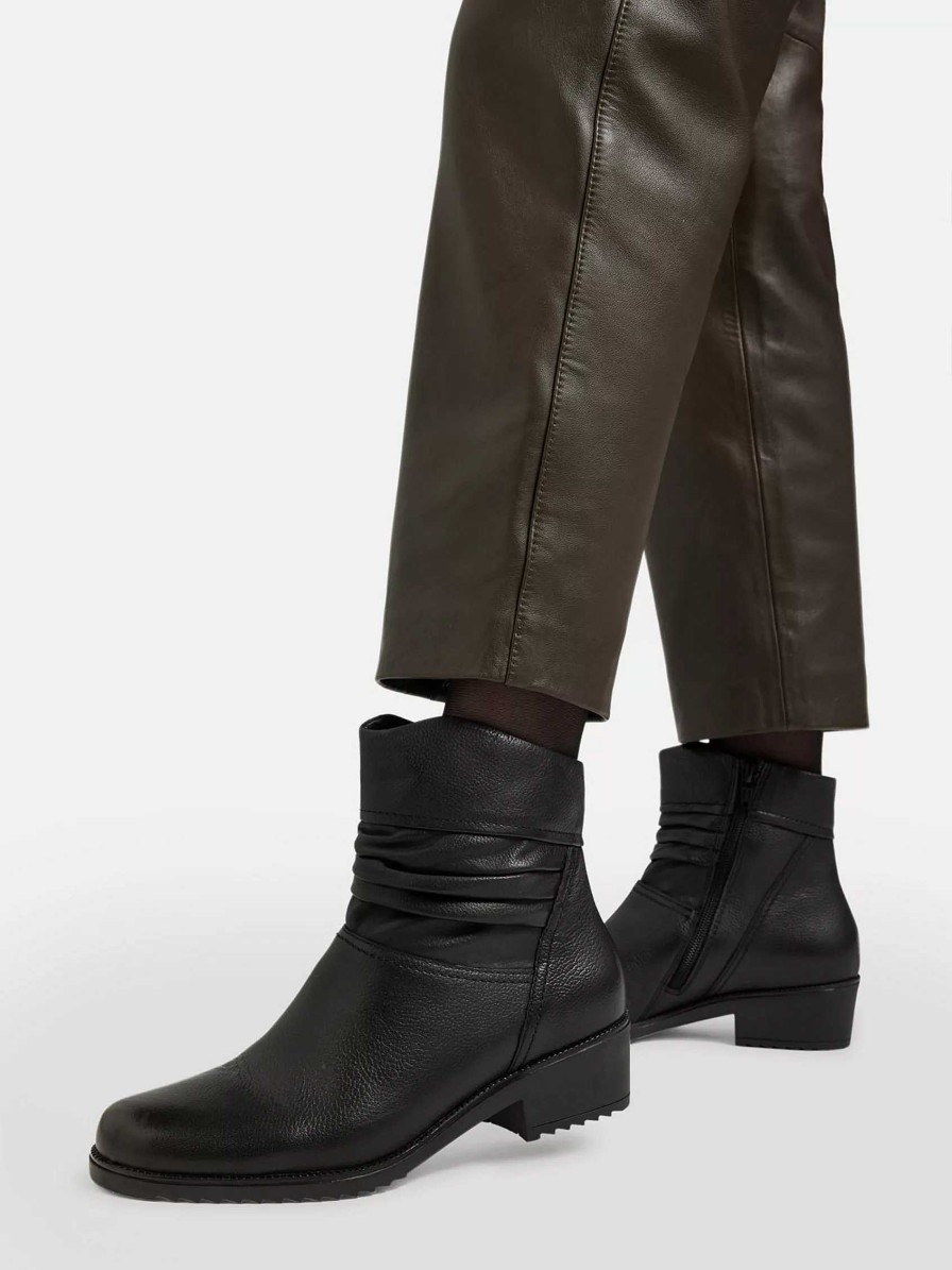 Ankle Boots & Boots | Medicus Black Leather Comfort Ankle Boot