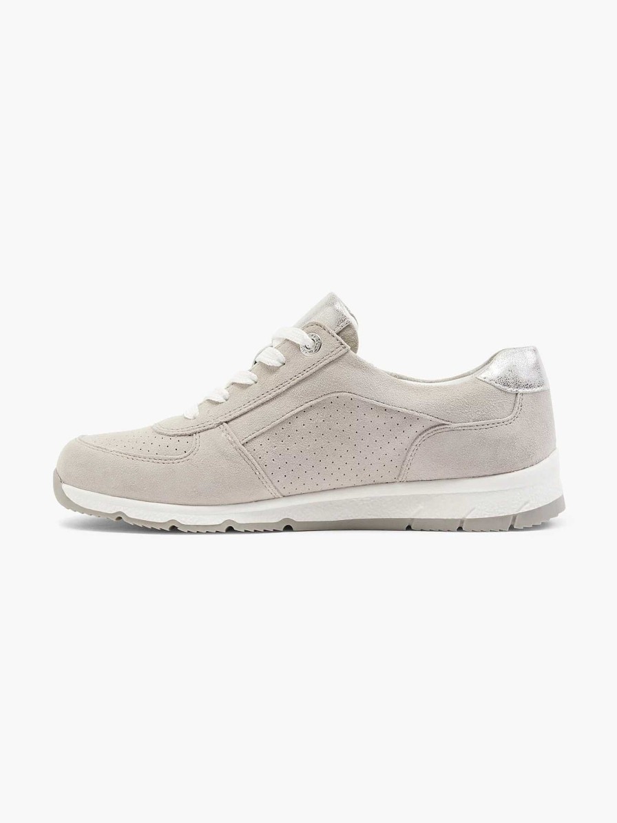 Comfort Shoes | Medicus Taupe Leather Sneaker