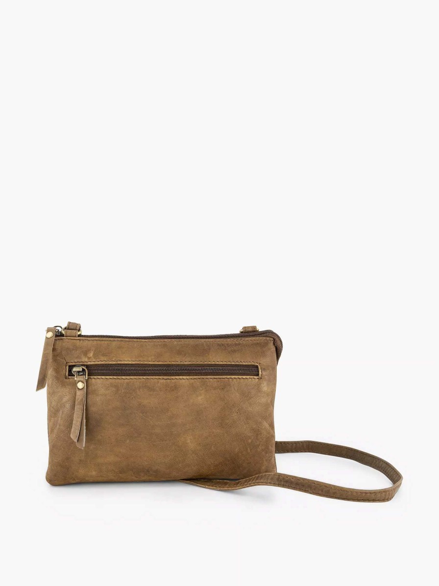 Online Exclusive Accessories | 5th Avenue Beige Leather Shoulder Bag