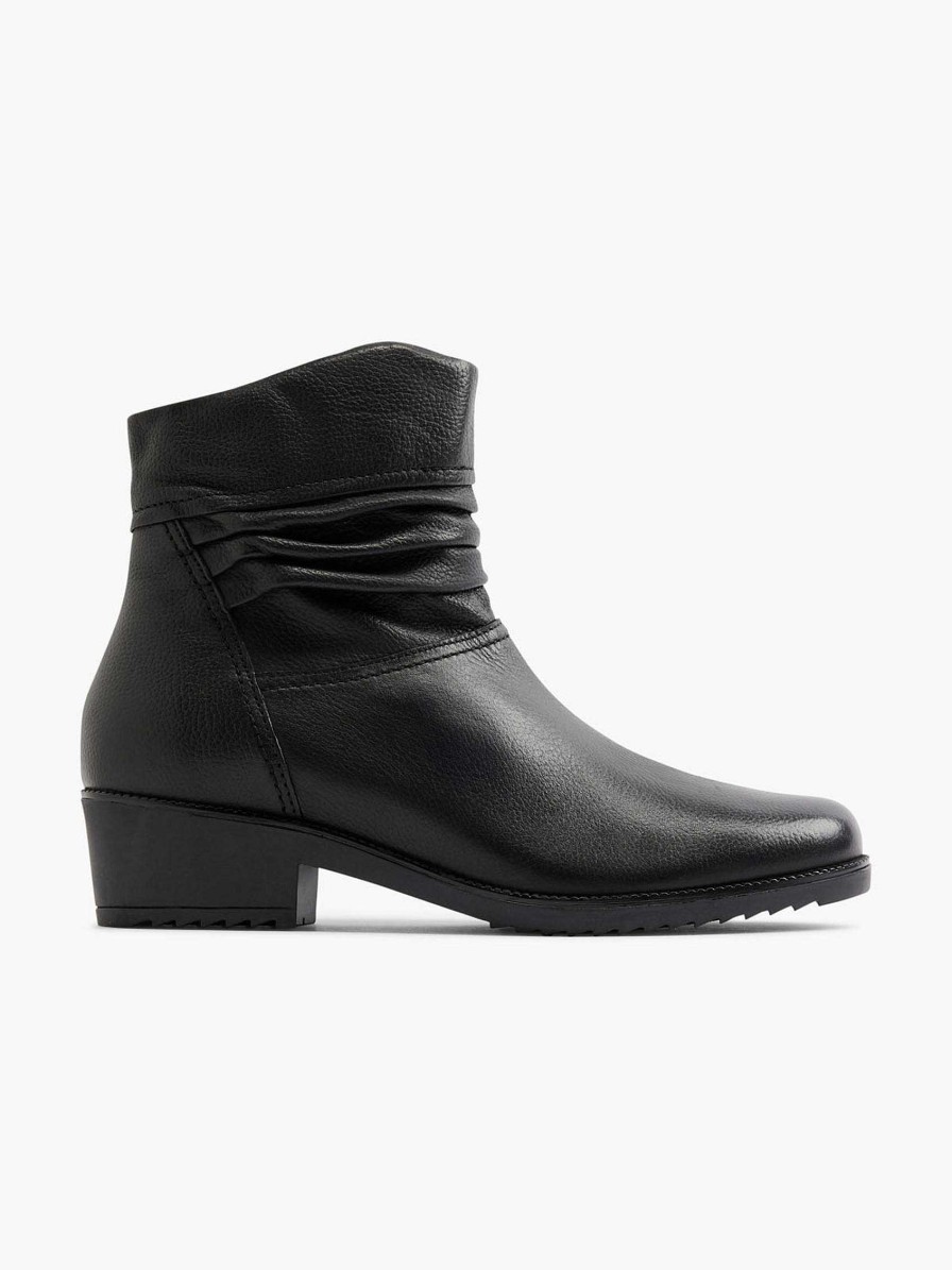 Ankle Boots & Boots | Medicus Black Leather Comfort Ankle Boot