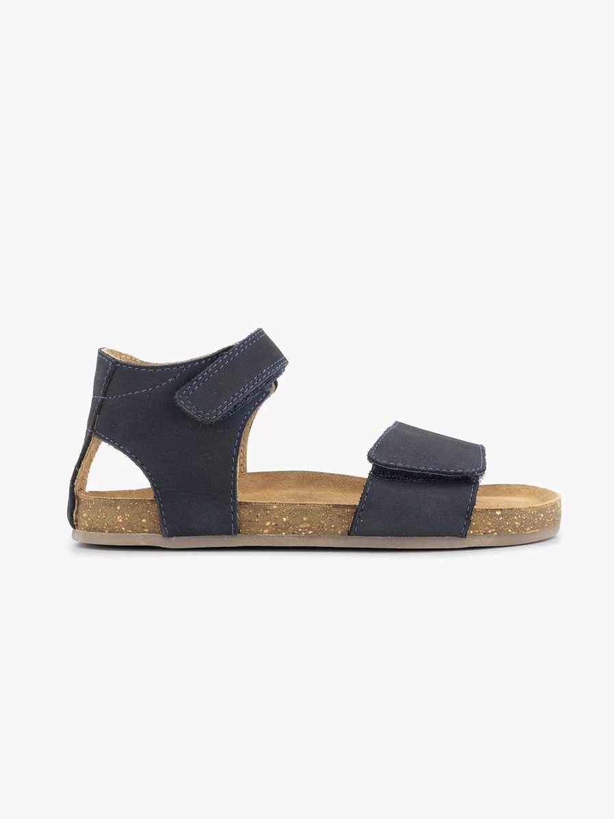 Boys' Shoes | Vty Dark Blue Leather Sandal