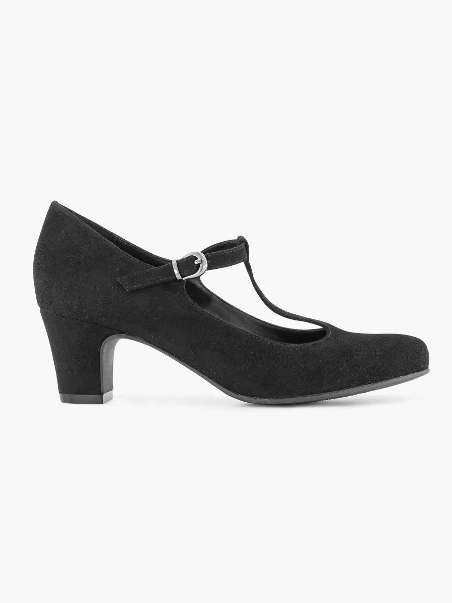 High Heels | Graceland Black Pump Buckle