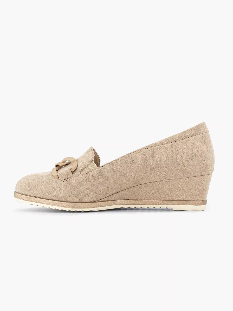 Pumps | Graceland Taupe Pump Wedge Heel