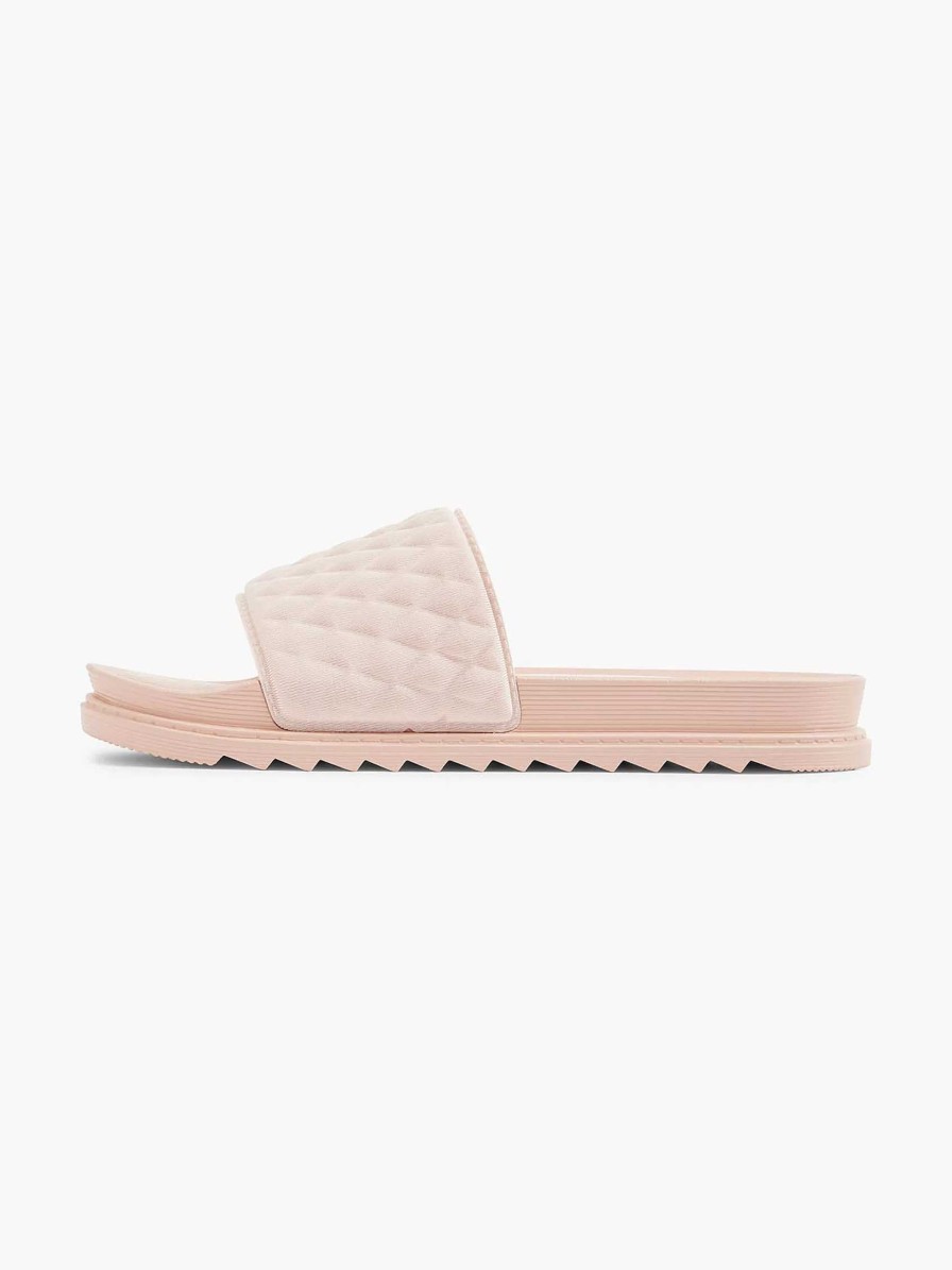 Flip Flops | Oxmox Pink Slipper Quilted