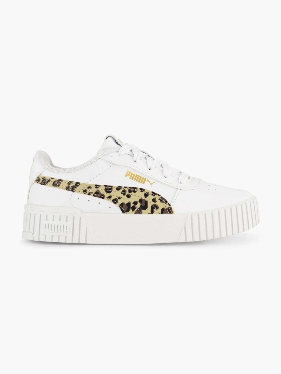 Boys' Shoes | Puma White Carina 2.0 Animal Update Ps