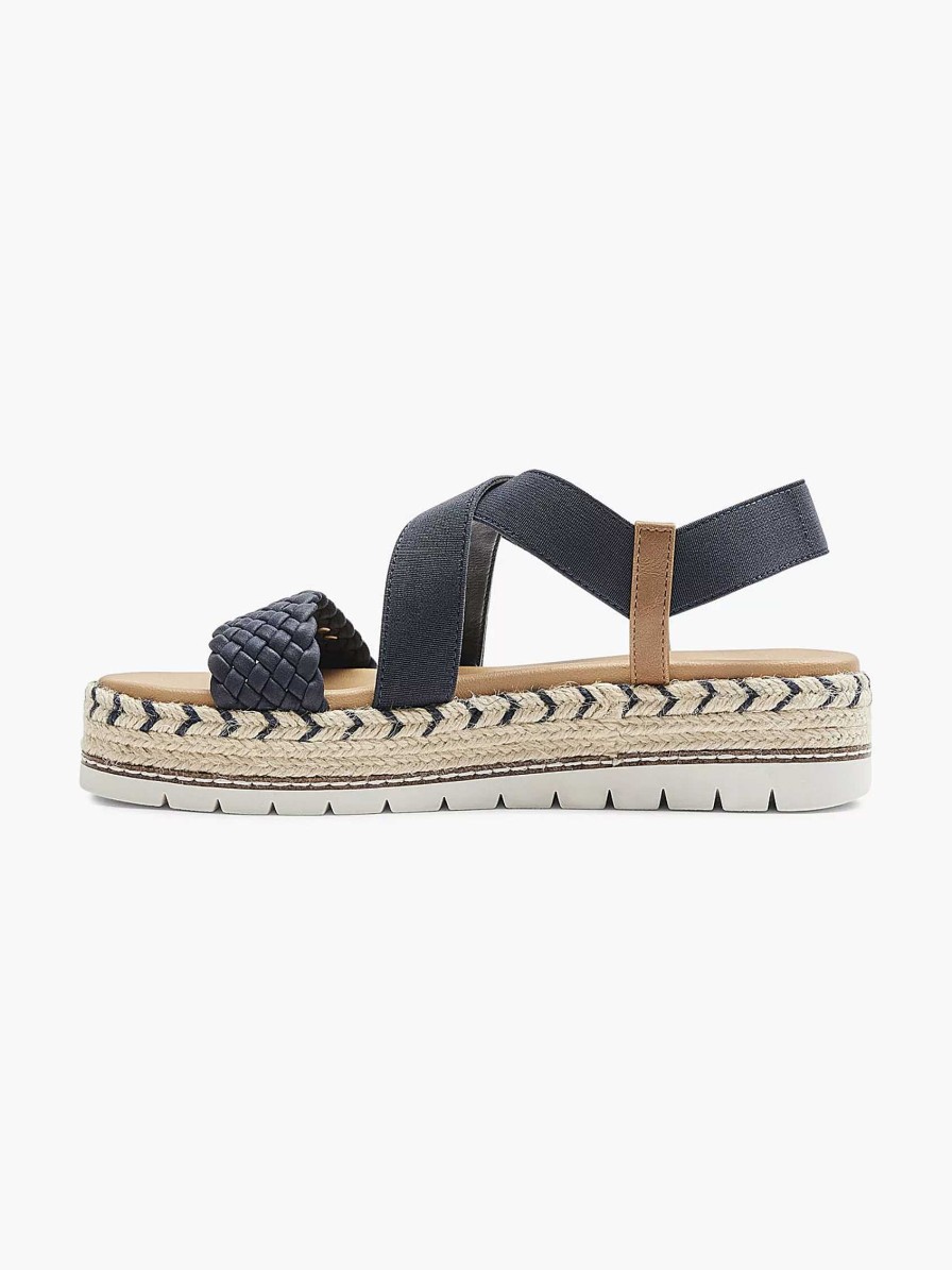 Sandals | Esprit Dark Blue Platform Sandal