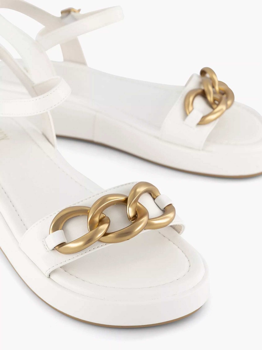 Sandals | Oxmox White Sandal Decorative Necklace