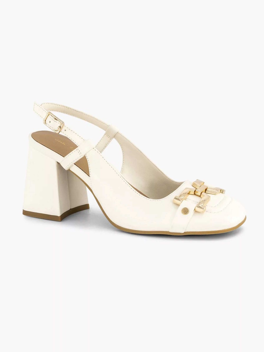 Pumps | Graceland White Slingback