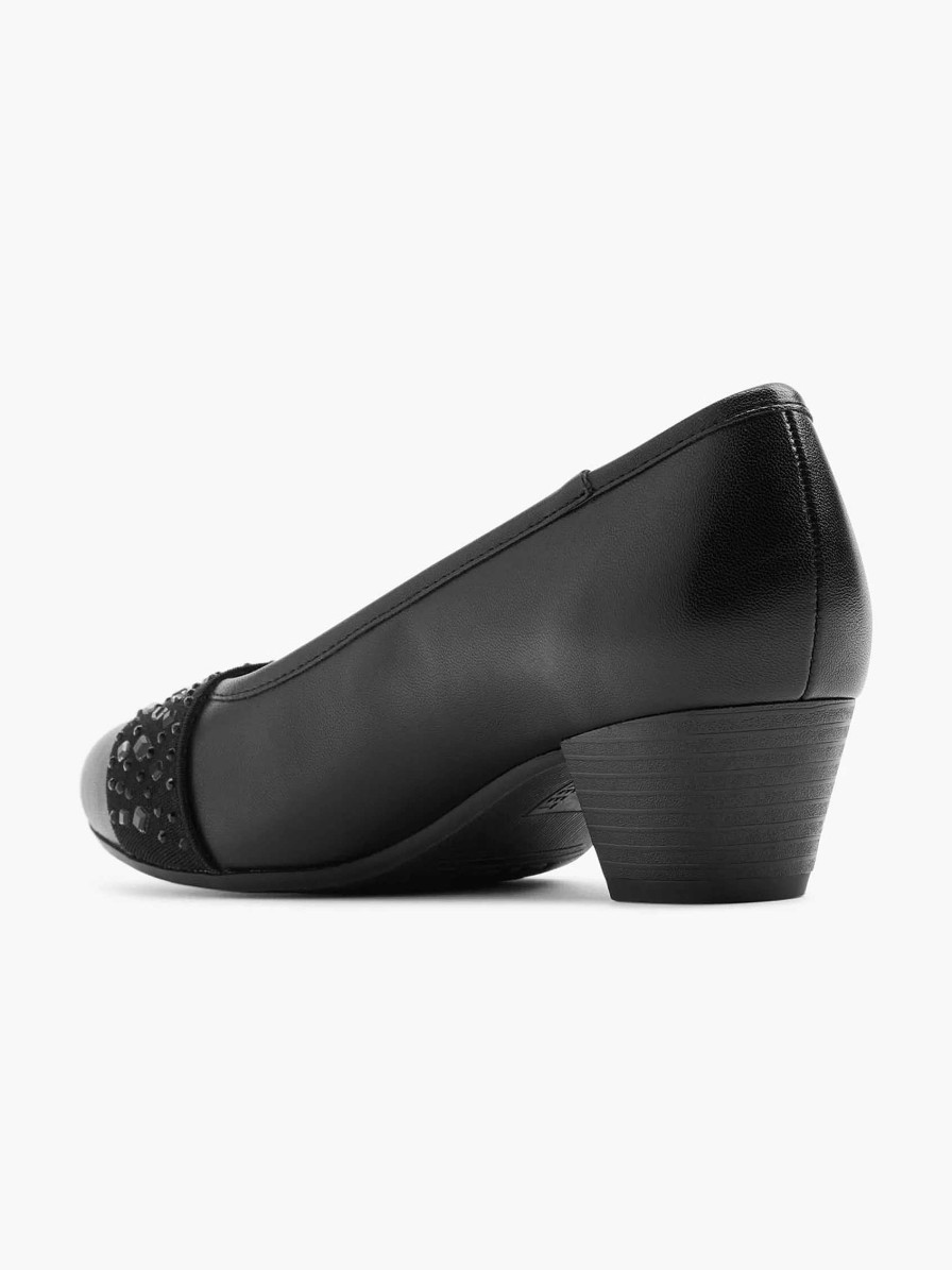 Comfort Shoes | Easy Street Black Leather Pump