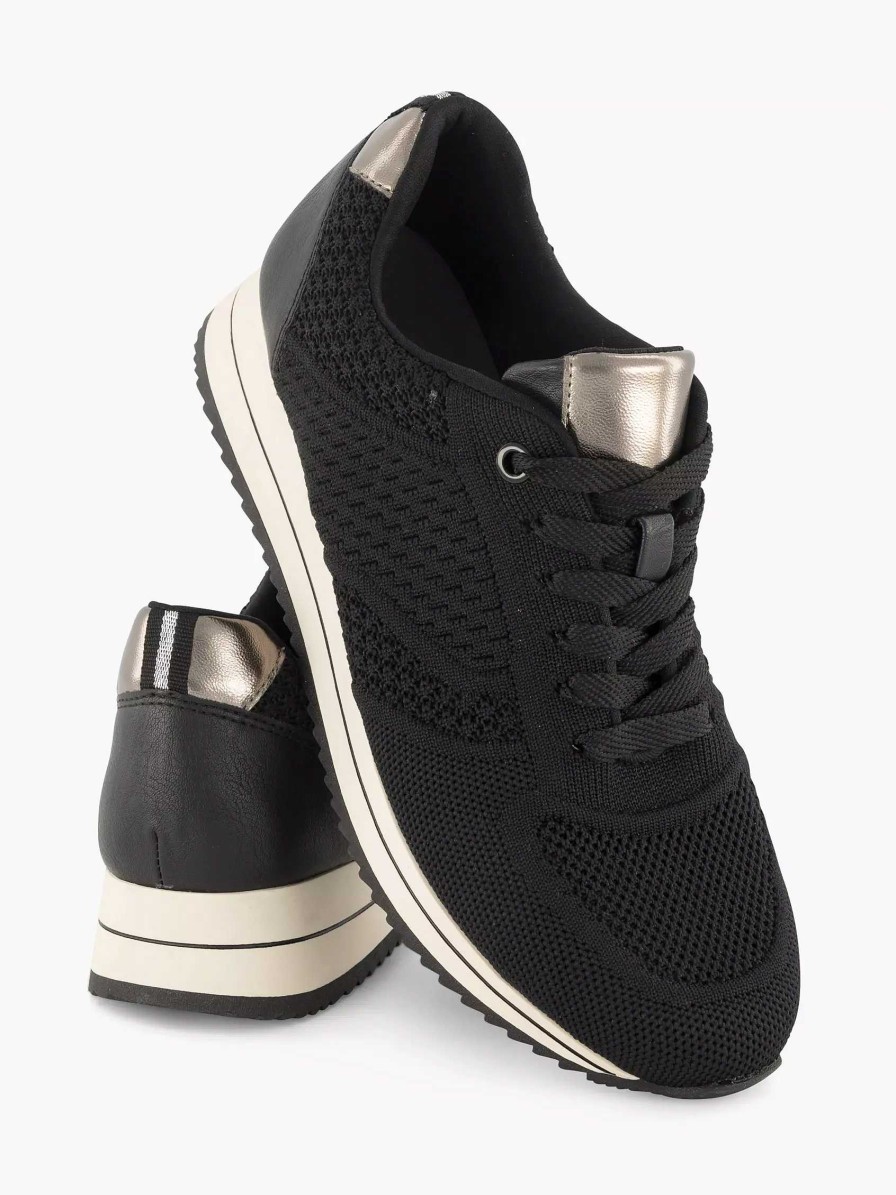 Sneakers | Medicus Black Comfort Sneaker Knitted