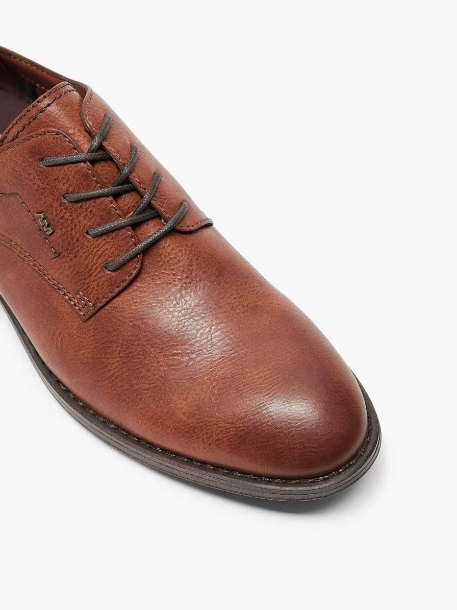 Dress Shoes | AM SHOE Brown Lace-Up Shoe