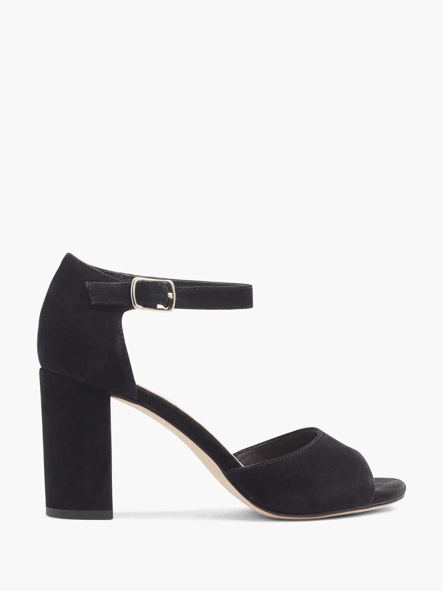 Sandals | 5th Avenue Black Suede Sandalette