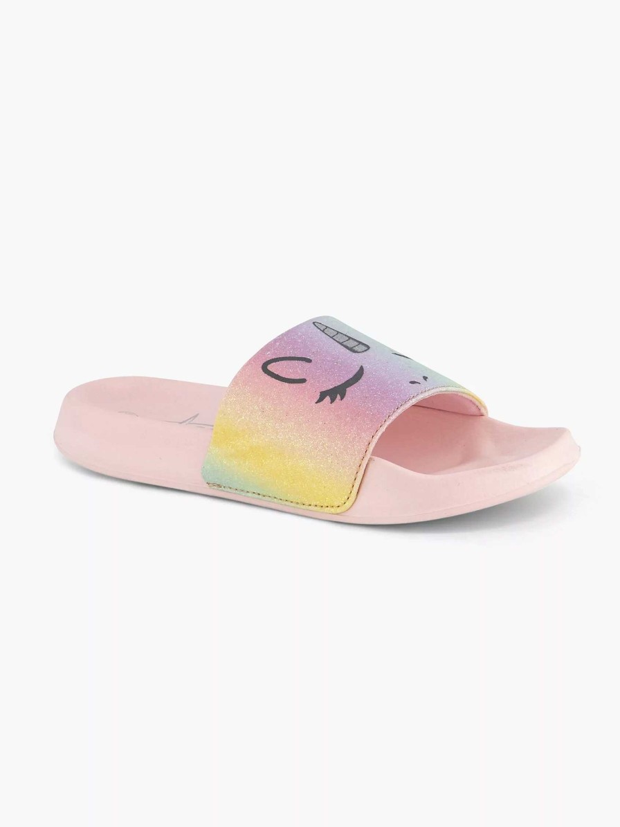 Boys' Shoes | Blue Fin Pink Unicorn Bath Slipper