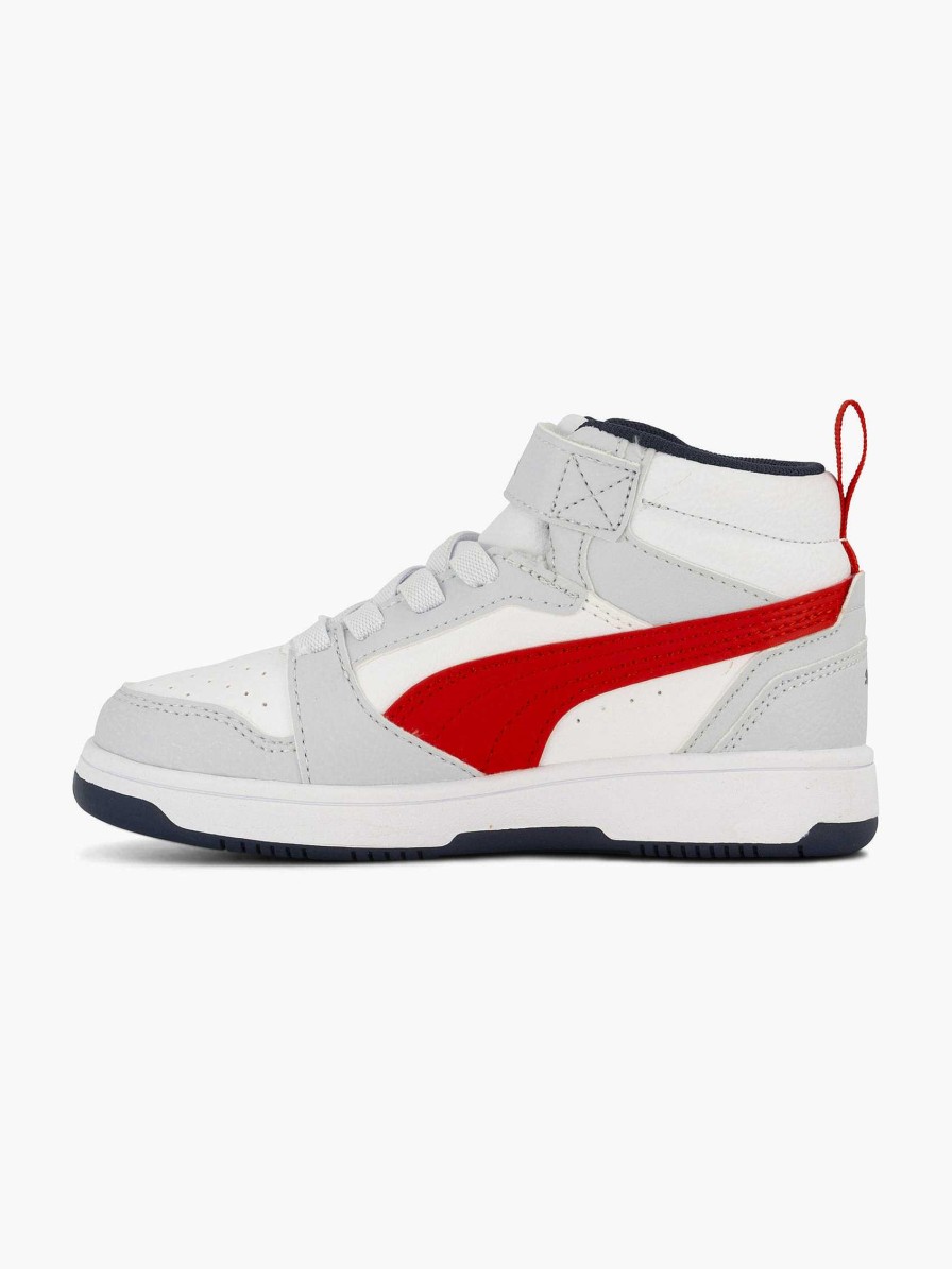 Baby Shoes | Puma White Puma Rebound V6 Mid Ac+ Ps