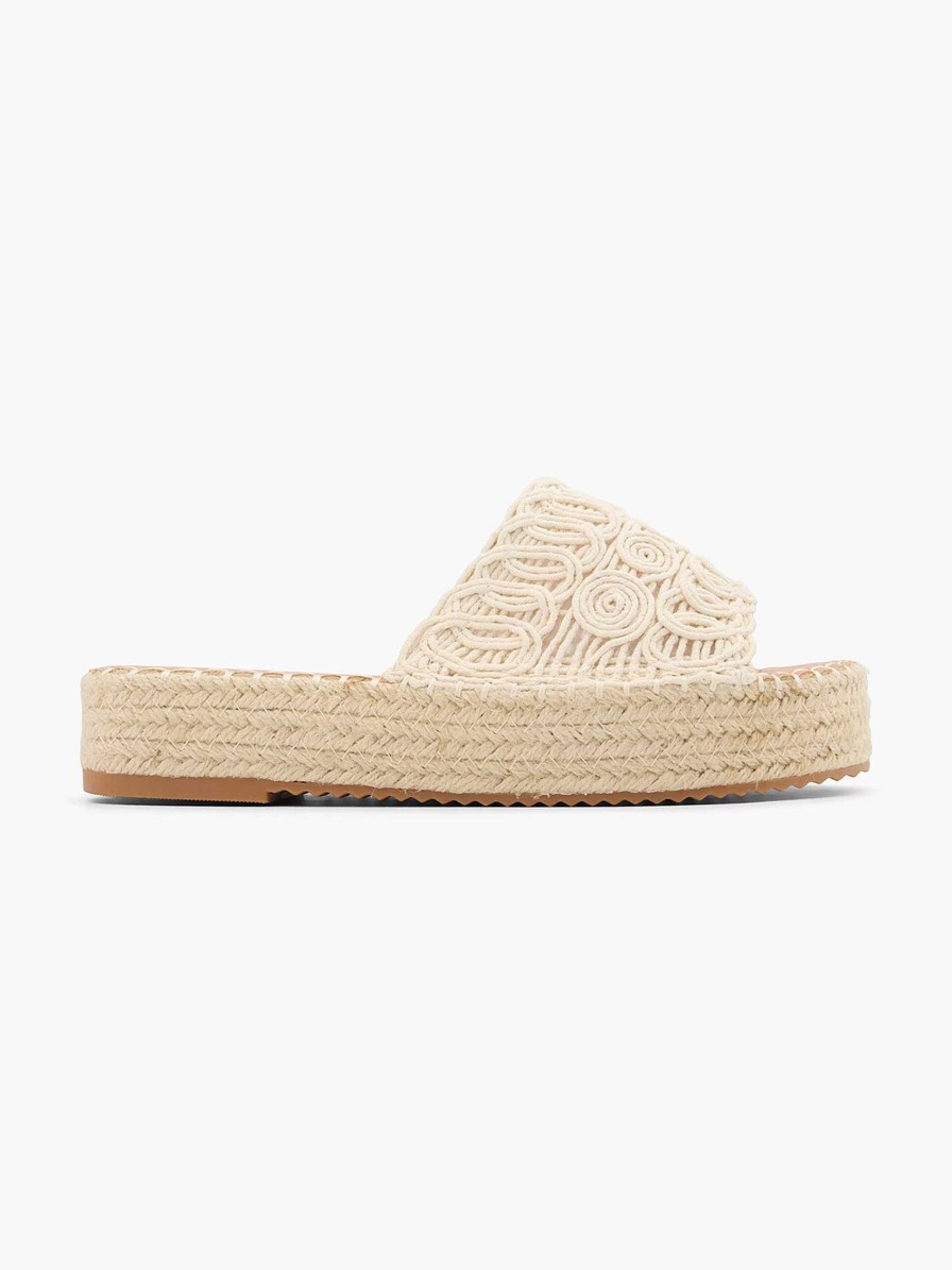 Flip Flops | Graceland Cream Platform Slipper