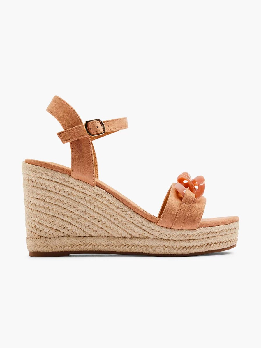 Sandals | Graceland Coral Sandal Wedge Heel