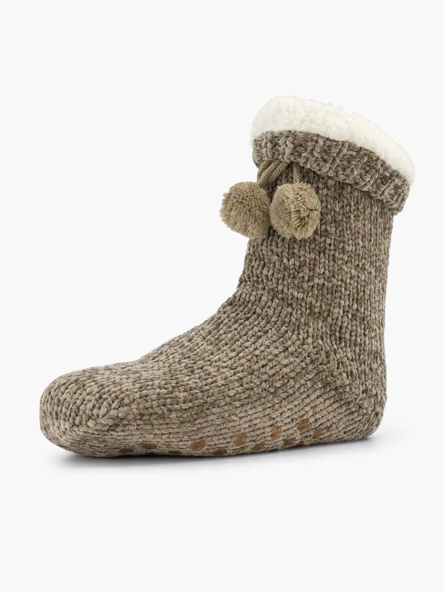 Socks | vanHaren Taupe House Sock 36-41