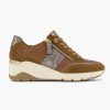 Comfort Shoes | Medicus Brown Leather Comfort Sneaker