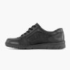 Comfort Shoes | Medicus Black Leather Comfort Sneaker