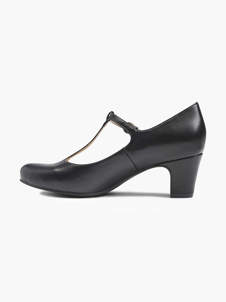 High Heels | Graceland Black Pump Buckle