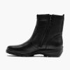 Comfort Shoes | Medicus Black Leather Comfort Ankle Boot