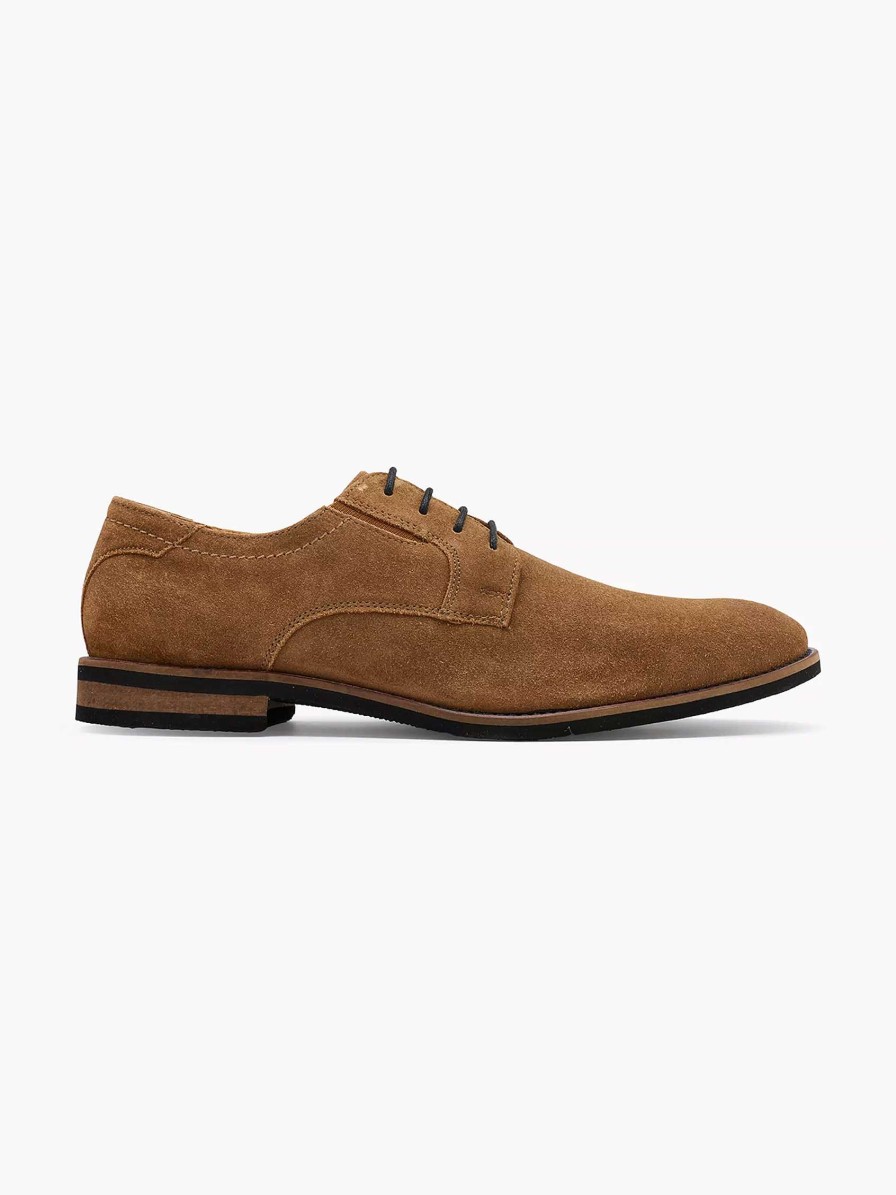 Dress Shoes | AM SHOE Brown Lace-Up Shoe