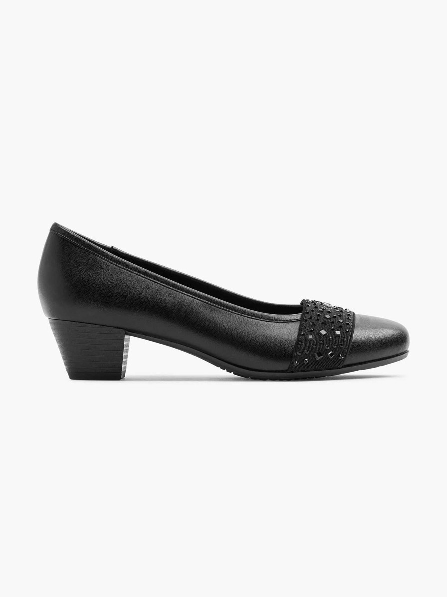 Comfort Shoes | Easy Street Black Leather Pump