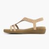 Comfort Shoes | Easy Street Pink Comfort Sandal