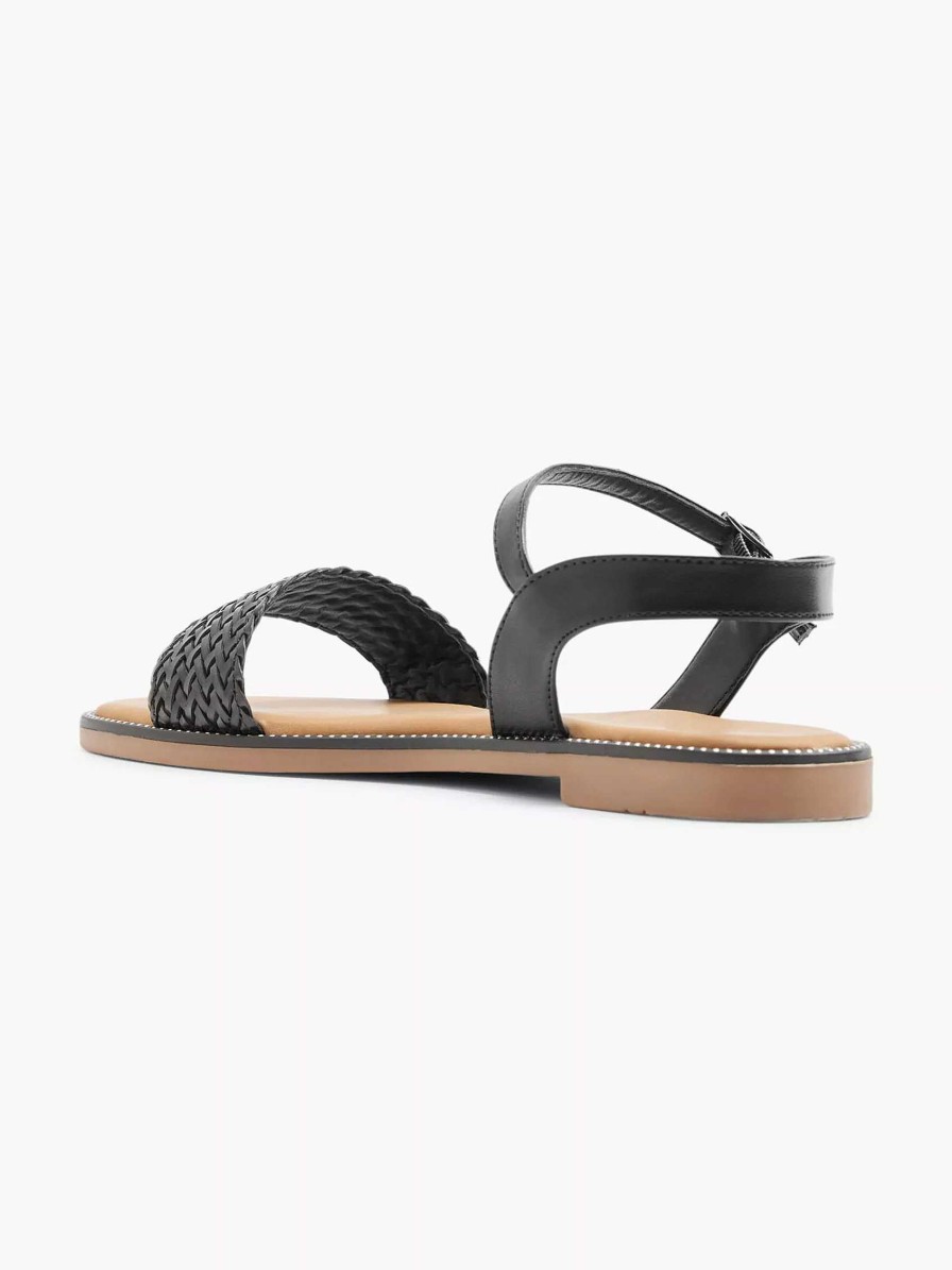 Sandals | Graceland Black Sandal Braided