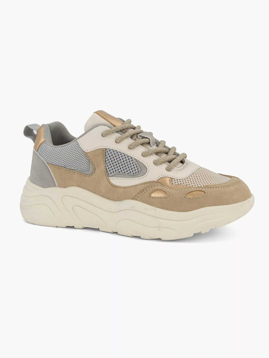 Sneakers | Oxmox Taupe Chunky Sneaker