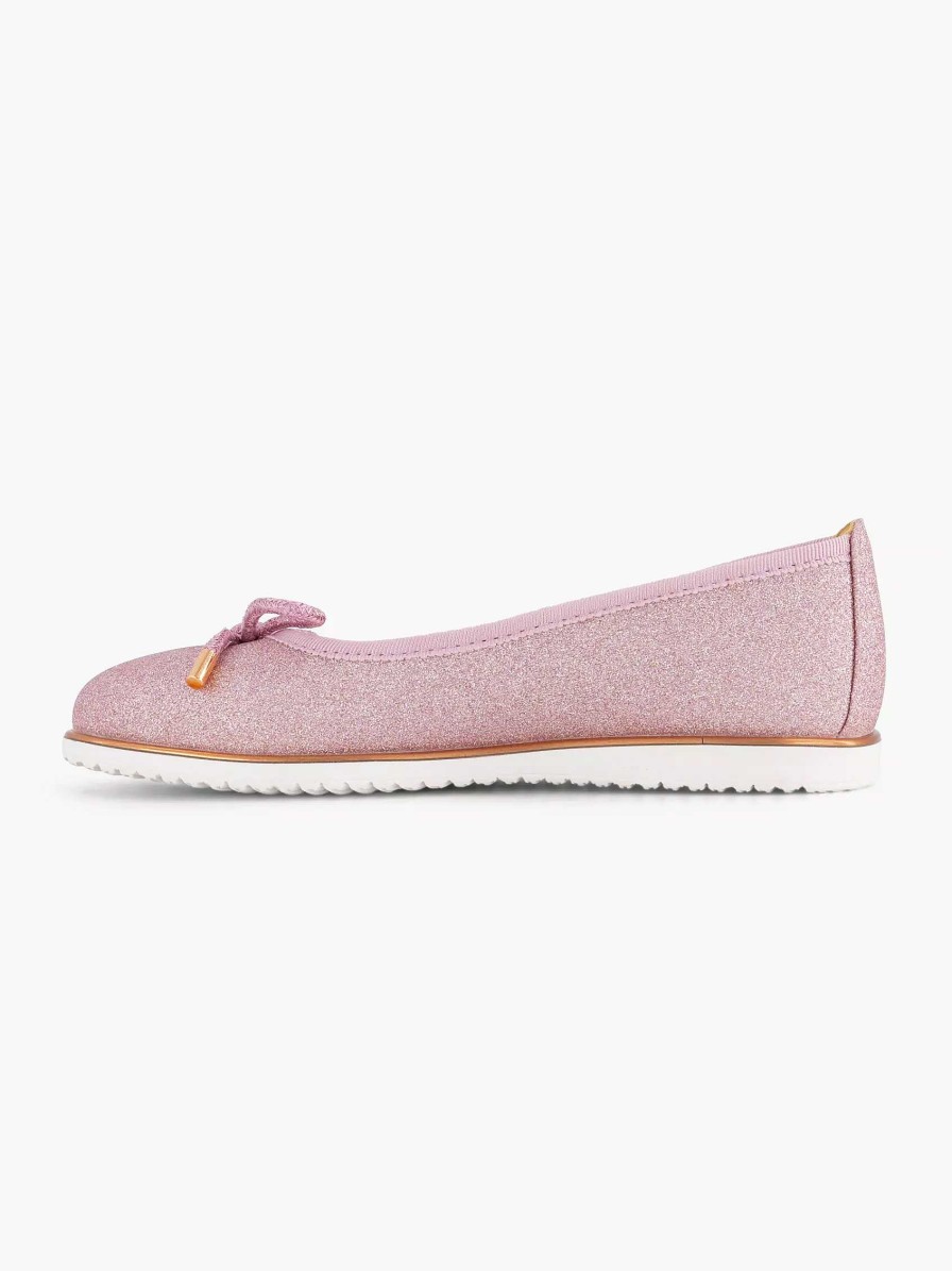 Boys' Shoes | Graceland Pink Ballerina Decorative Bow