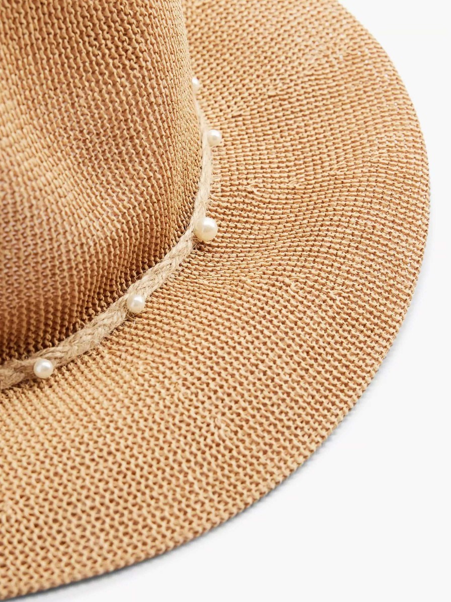 Online Exclusive Accessories | Graceland Brown Wicker Beach Hat