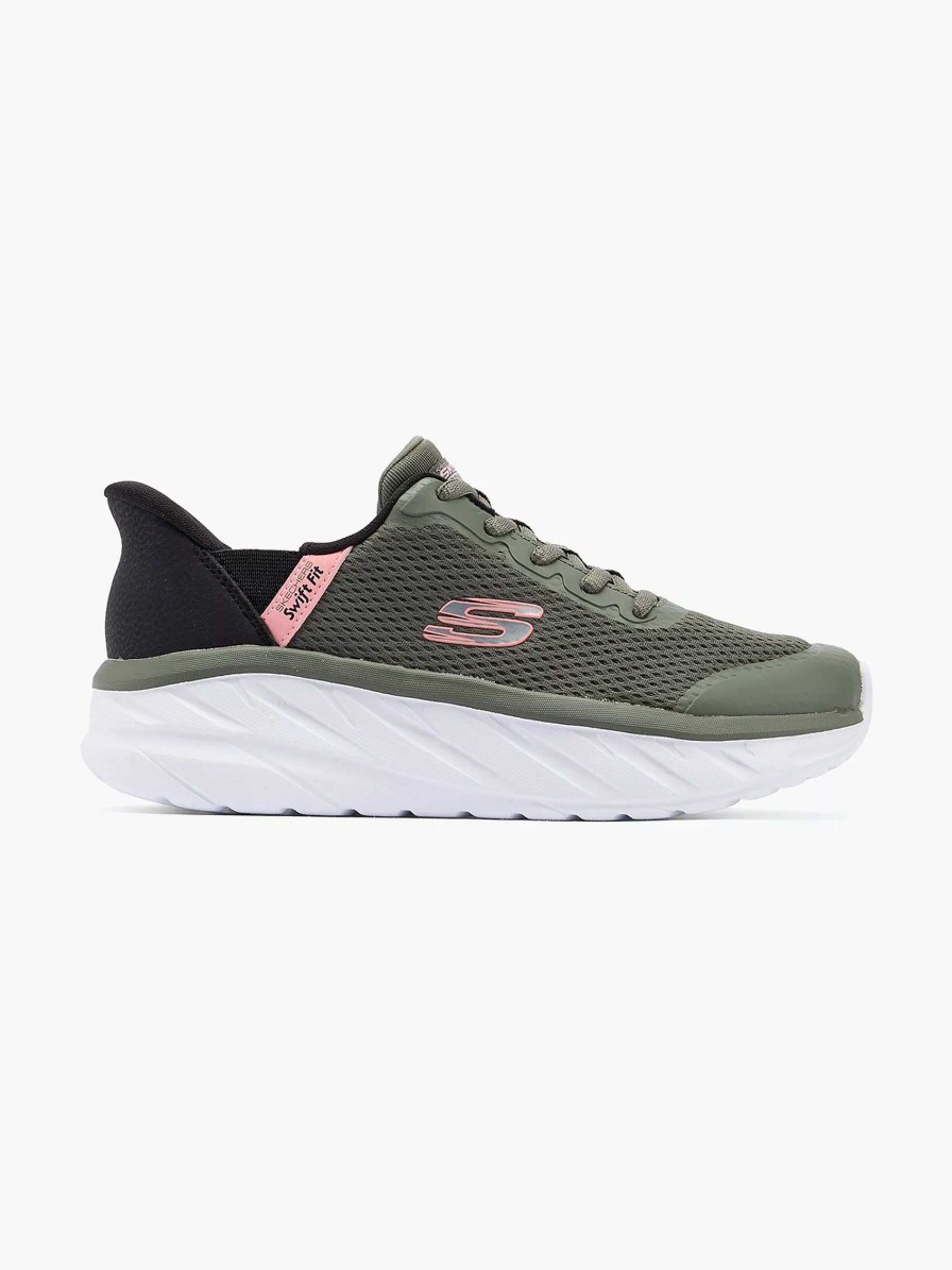 Sneakers | Skechers Green Sneaker Swift Fit - Hands Free Premium Cushioning