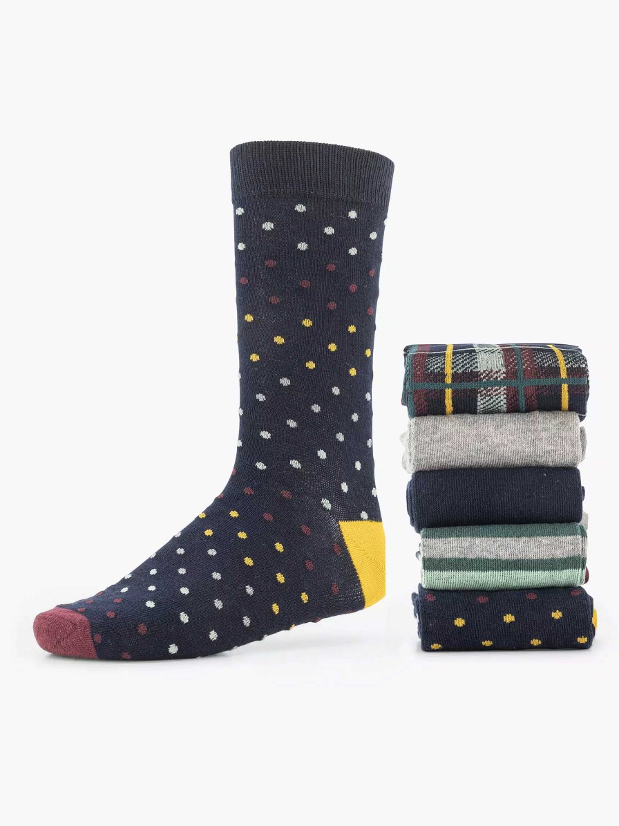 Socks | vanHaren Dark Blue Socks 40-46 5 Pack