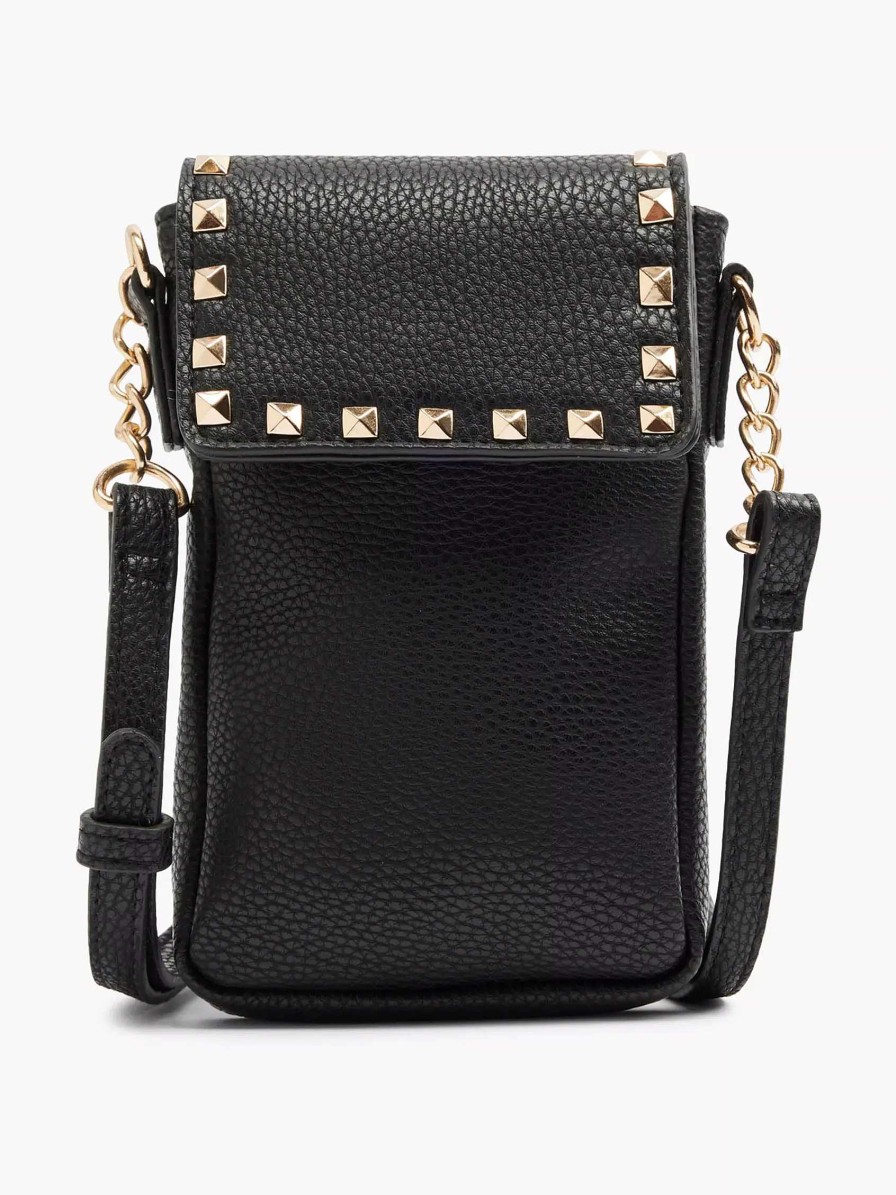 Online Exclusive Accessories | Oxmox Black Phone Bag Studs