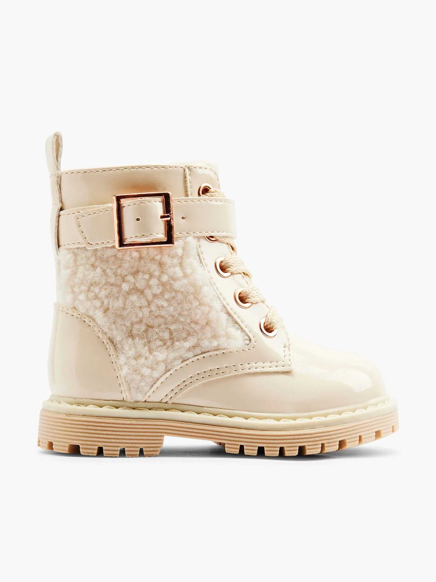 Boys' Shoes | Graceland Off White Lace Boot Teddy