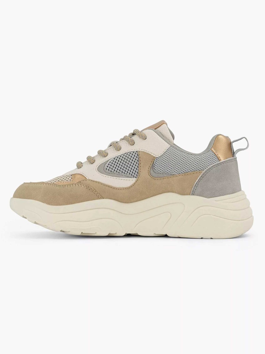 Sneakers | Oxmox Taupe Chunky Sneaker