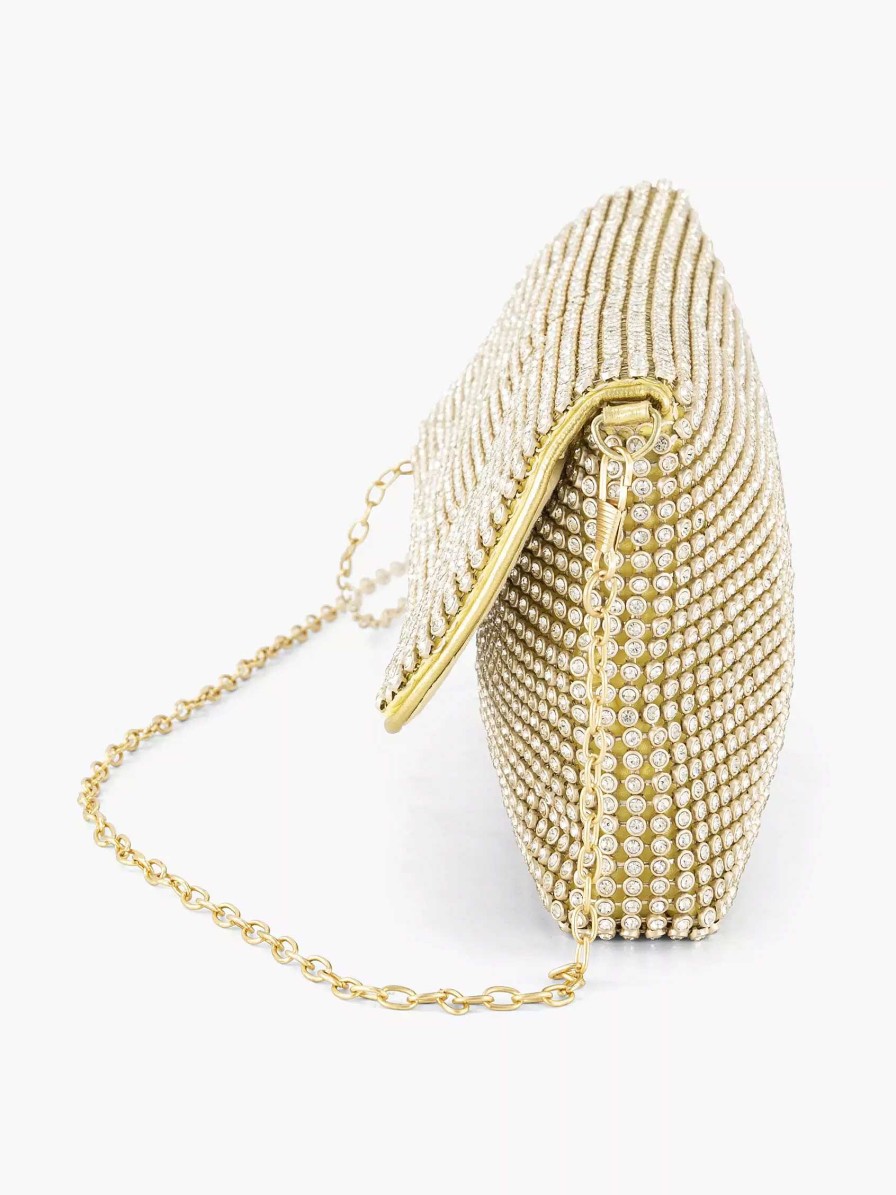 Online Exclusive Accessories | Graceland Golden Shoulder Bag Rhinestones