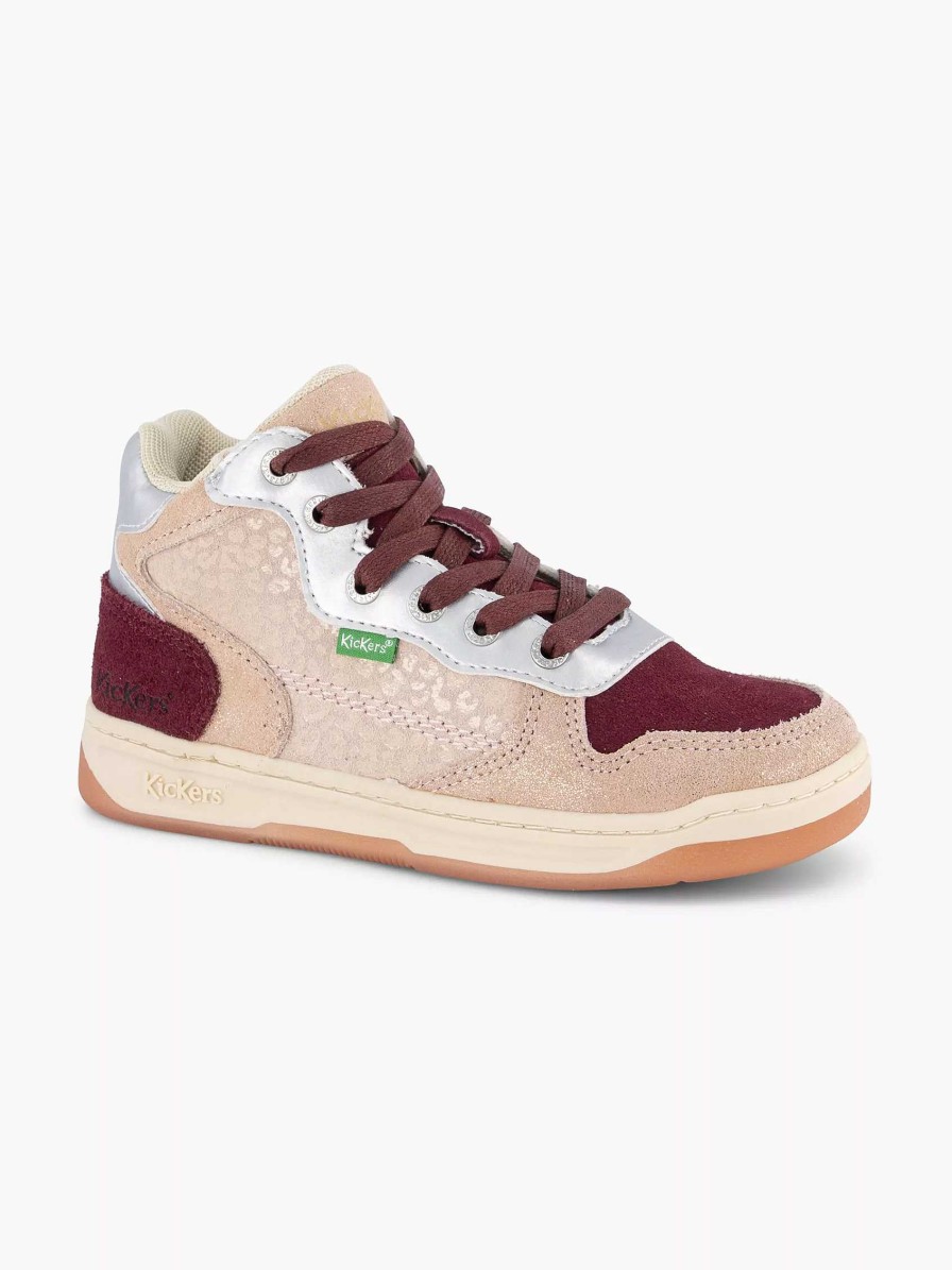 Baby Shoes | Kickers Pink Leather Sneaker