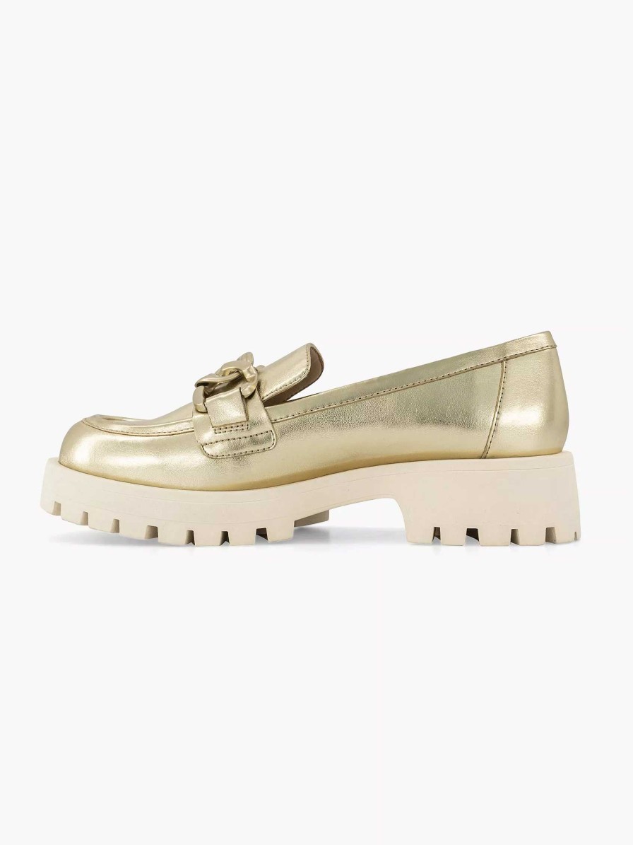 Loafers | Oxmox Gold Chunky Loafer