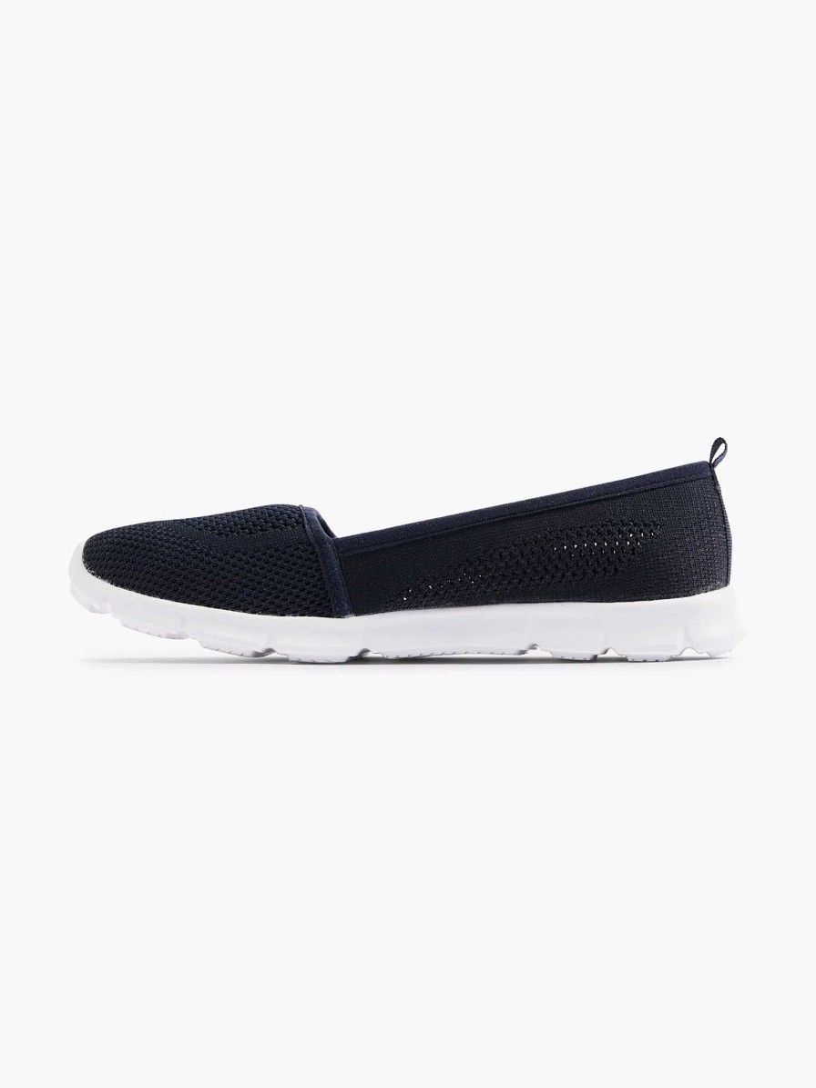 Loafers | Graceland Navy Blue Memory Foam Slip-On